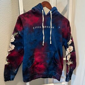 Civil Regime Tiedie Floral Sweater